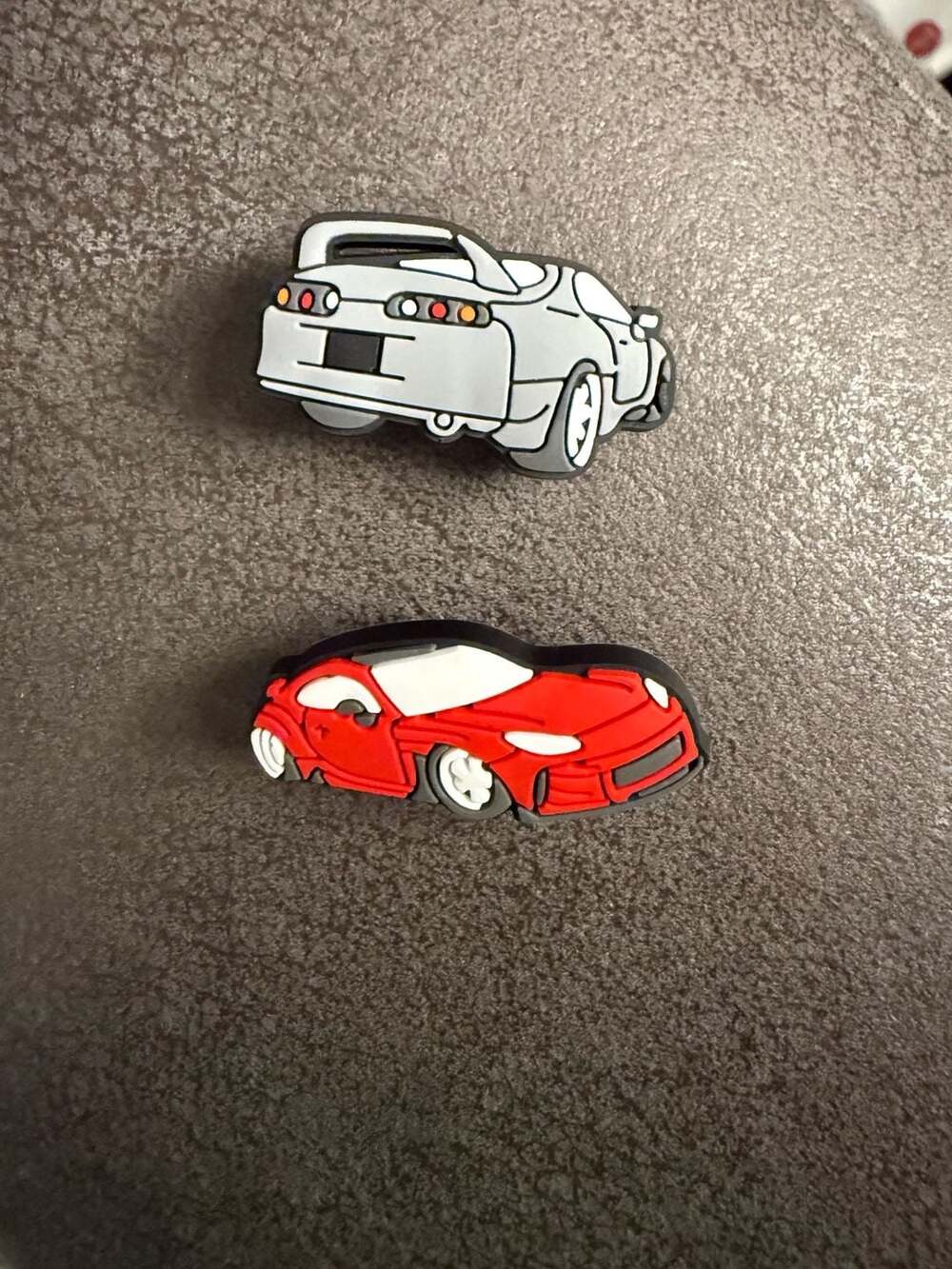 Sports Car Jibbitz Shoe Charms Toyota Supra and Red GT86 2-Piece Set